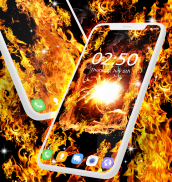 Fire flames live wallpaper screenshot 3