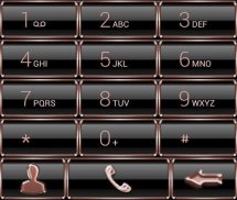 Dialer GlassMetalFrameBronze screenshot 5