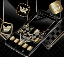 Black Luxury Gold Theme screenshot 1