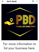 PBD - Paarl Biz Directory screenshot 1