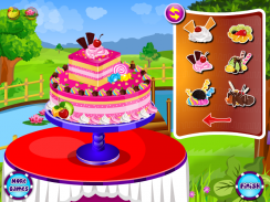 केक सजावट खाना पकाने के खेल screenshot 1