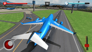 Game Mobil Robot Polisi - Angkutan Pesawat screenshot 4
