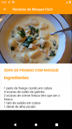 Receitas de Nhoque Fácil screenshot 0