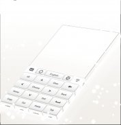 Keyboard untuk Android Putih screenshot 4