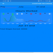 Overtime Recorder And Wages Calculator screenshot 1