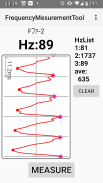 Frequency measurement app screenshot 2