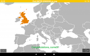 Quiz na mapie Europy - Kraje i screenshot 11