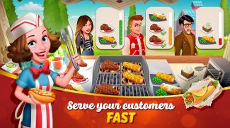 Tasty Town 🍔🍟 Restaurant und Koch Spiel 🍦🍰 screenshot 1