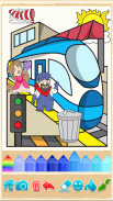 Jogo de trem: colorir screenshot 2