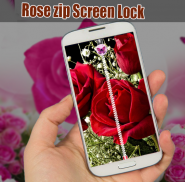 Rose zip Screen Lock screenshot 3