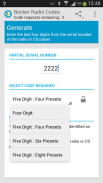 Codes for Becker radios screenshot 1