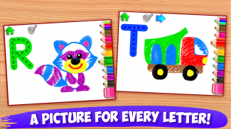 Çocuk boyama alfabe 😍 Okul öncesi eğitici oyunlar screenshot 3