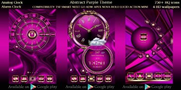 FREE Abstract Purple Go Locker theme screenshot 7