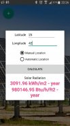 Solar Radiation Calculator screenshot 1