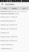 vCard Splitter screenshot 0