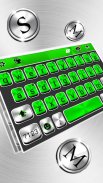 Metal Green Tech Keyboard Them screenshot 3