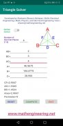 Triangle Solver Free ( Solves any triangle) screenshot 1