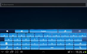 Blauw toetsenbord voor Android screenshot 6