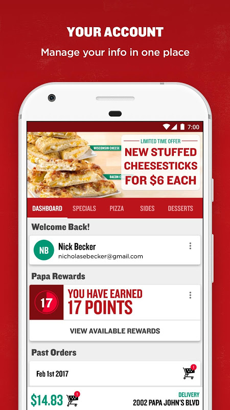 Papa Johns Pizza & Delivery 4.72.0 APK Download by Papa John's