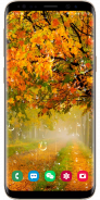 Autumn Maple Leaf Droplets Live Wallpaper screenshot 5