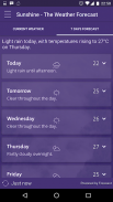 Sunshine Weather Forecast screenshot 1