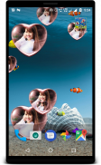 Bubble photo live wallpaper with aquarium screenshot 1