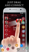 Love Red Heart Valentine Phone Dialer Theme screenshot 4