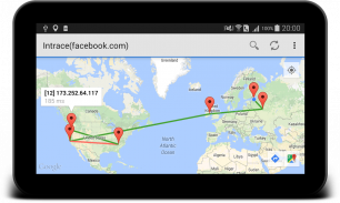 Intrace: Visual Traceroute screenshot 1