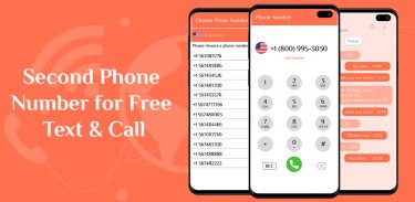 FreeCall: Second Phone Number for Free Text & Call screenshot 2