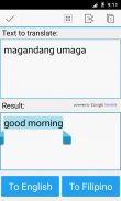 Filipino translator Pro screenshot 0