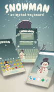 Snowman Keyboard & Wallpaper screenshot 0