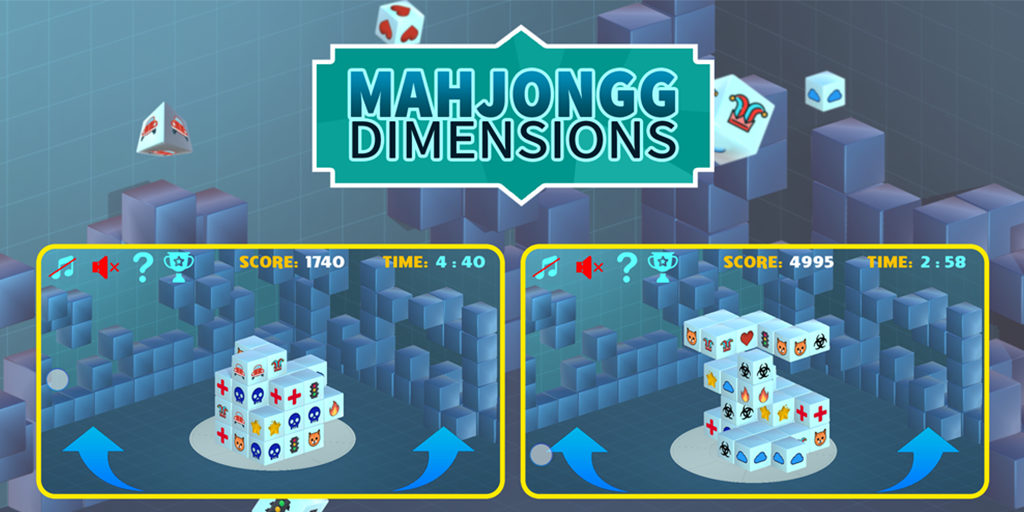 Mahjong 3D Dimensions: jogos grátis e online sem download / baixar