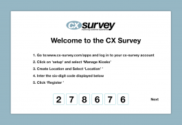 CX Survey screenshot 2