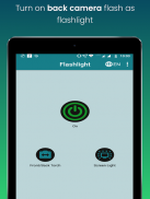 Free Flashlight App - Front / Back / Screen Light screenshot 2