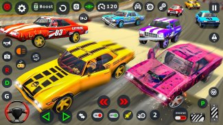 विध्वंस कार डर्बी स्टंट 2020: कार शूटिंग गेम screenshot 3