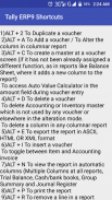 Tally 9 Shortcuts screenshot 0