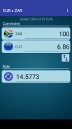 Euro x South African Rand screenshot 1