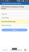 Patient Health Questionnaire screenshot 0
