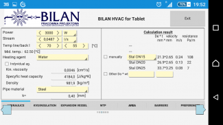 Bilan HVAC Simple for Tablet screenshot 2