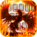 Flaming Fire Phoenix Klavye Te