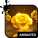 Gold Rose Live Wallpaper Theme Icon