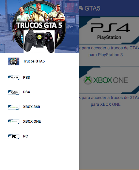 Download do APK de Cheats GTA 5 for PS3 para Android