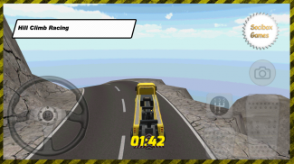 冒险黄色卡车游戏 screenshot 1