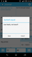 Simple Workout Journal screenshot 2