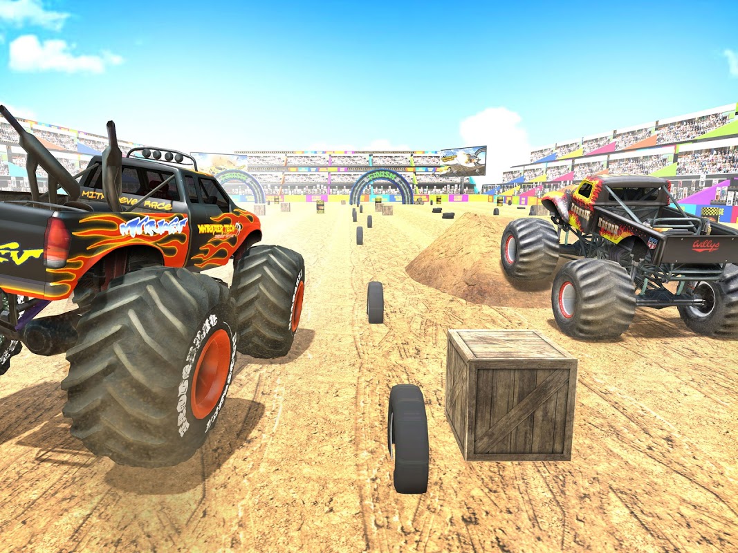 American Monster Trucks Demolition Crash Racing Derby Simulator