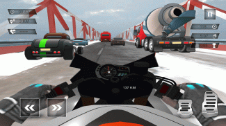 Moto Rider in Heavy Traffic screenshot 2