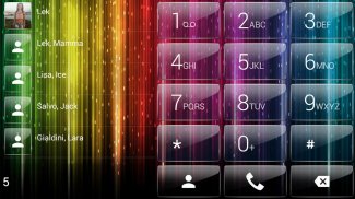 Dialer theme Curtain Neon screenshot 7