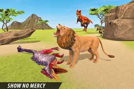 Wild Lion vs Dinosaur: Island Battle Survival screenshot 12