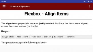 Flexbox Tutorial Offline screenshot 3