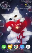 Red Heart Cat LWP screenshot 2